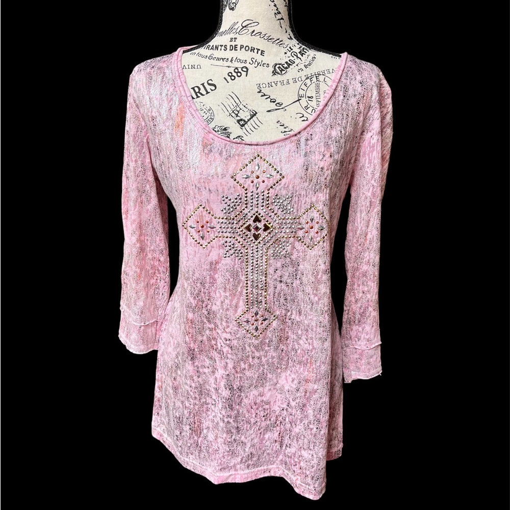 Christa Pink studded beautiful top